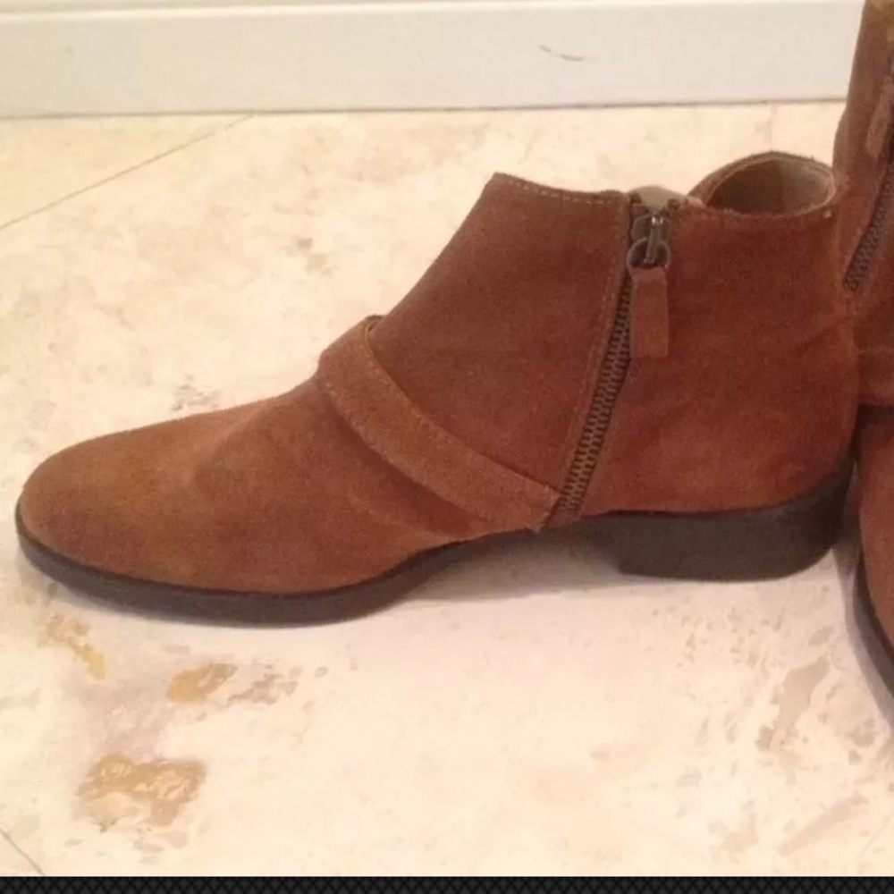 Zara Basic Collection Equestrian Suede Ankle Boots - image 4